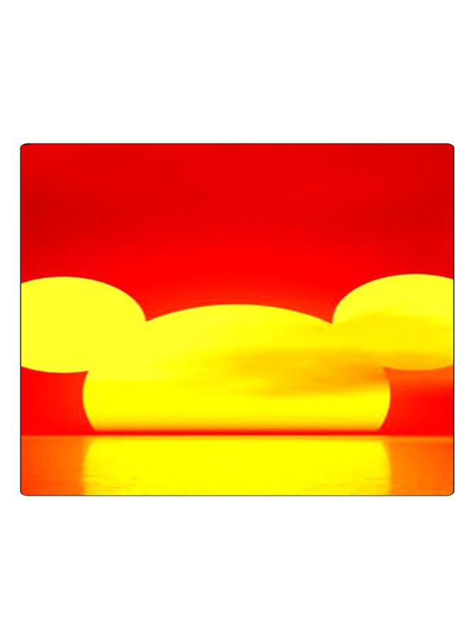 BP Printed Anti-Slip Gaming Mouse Pad Red/Yellow/Orange - Image 1