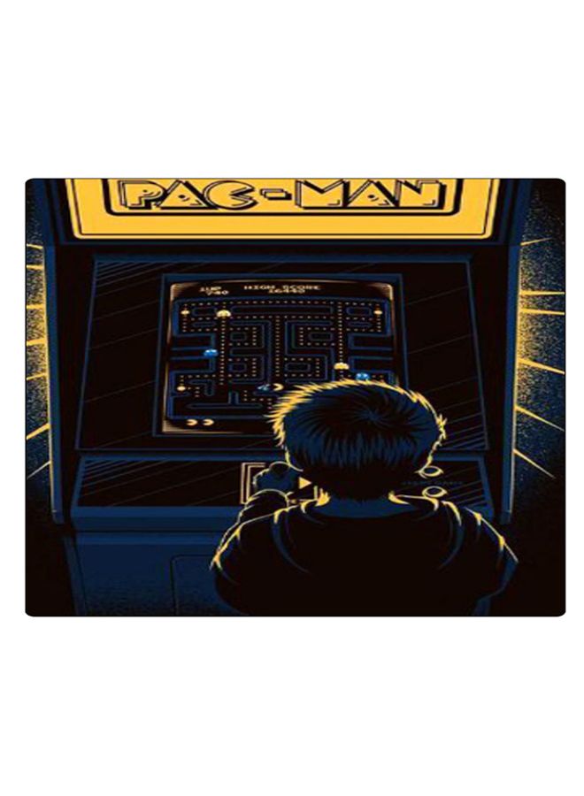 BP Printed Anti-Slip Gaming Mouse Pad Blue/Black/Yellow - Image 1