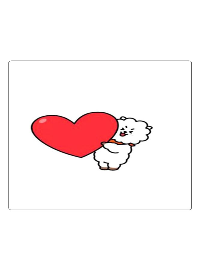BP Printed Anti-Slip Gaming Mouse Pad Red/White/Black  - Image 1