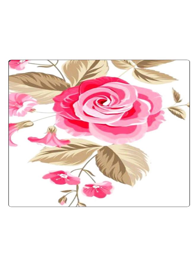 بي بي لوحة ماوس ألعاب بتصميم مضادة للانزلاق وبنمط مطبوع وردي/ أبيض/ بني - Image 1