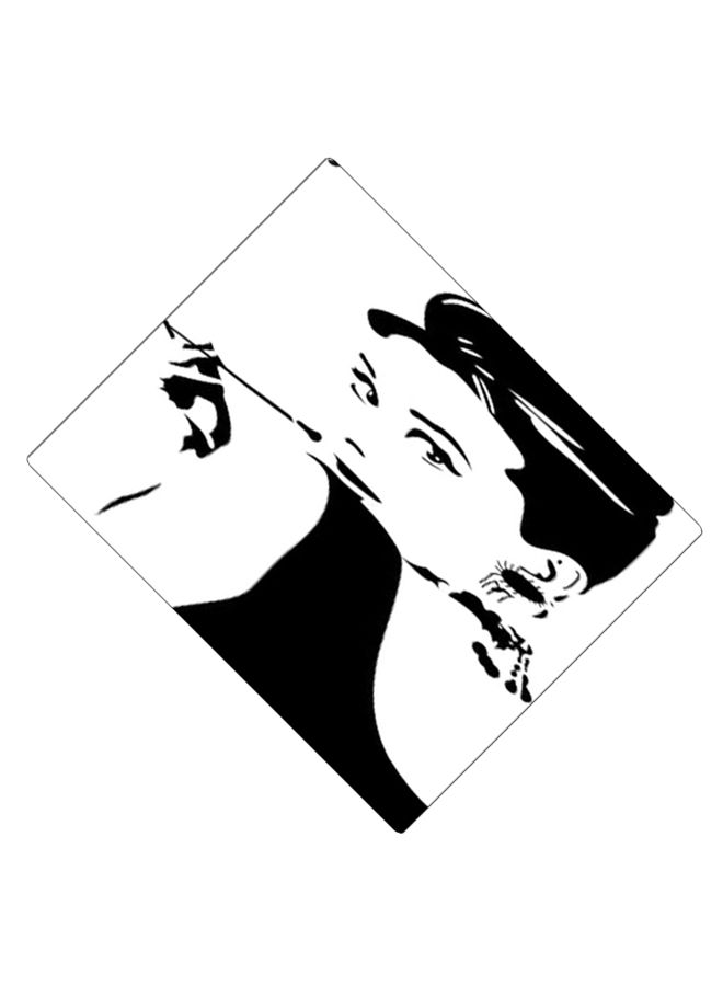 BP Printed Anti-Slip Gaming Mouse Pad Black/White  - Image 2