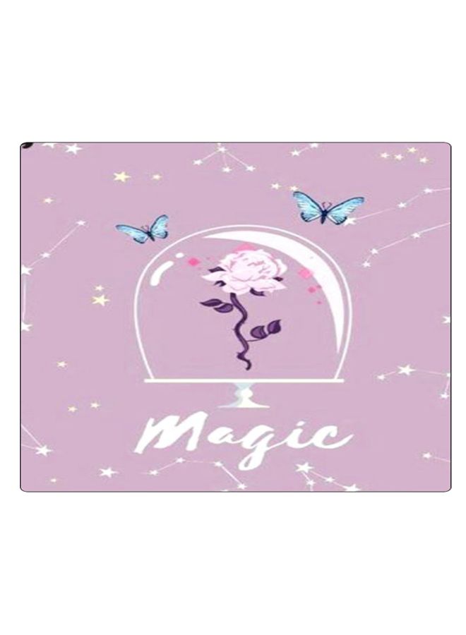 BP Printed Anti-Slip Gaming Mouse Pad White/Blue/Purple - Image 1