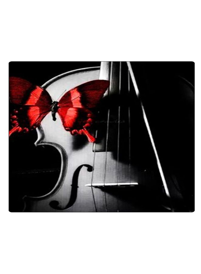 BP Printed Anti-Slip Gaming Mouse Pad Black/Grey/Red - Image 1