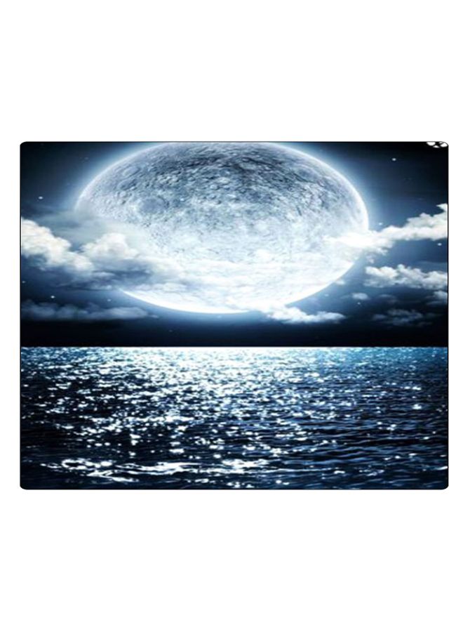 BP Printed Anti-Slip Gaming Mouse Pad Blue/White - Image 1