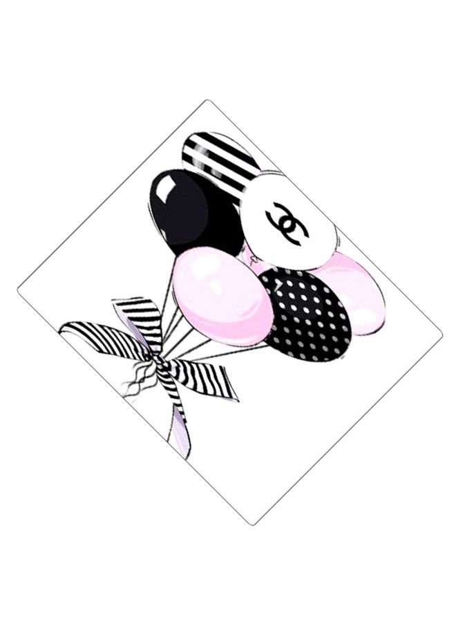 BP Printed Anti-Slip Gaming Mouse Pad Black/White/Pink - Image 2