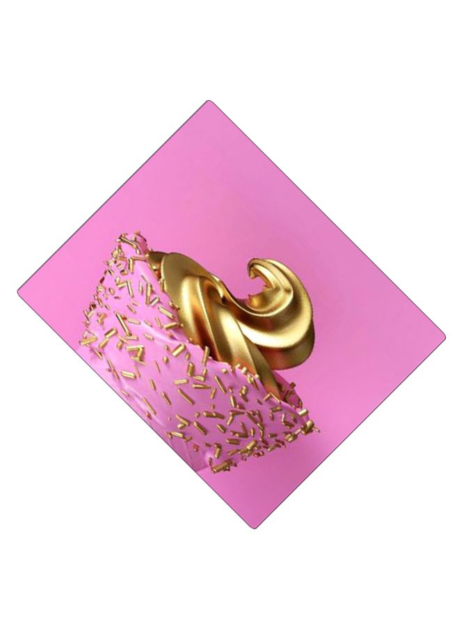 بي بي لوحة ماوس ألعاب بتصميم مضادة للانزلاق وبنمط مطبوع وردي/ذهبي - Image 2