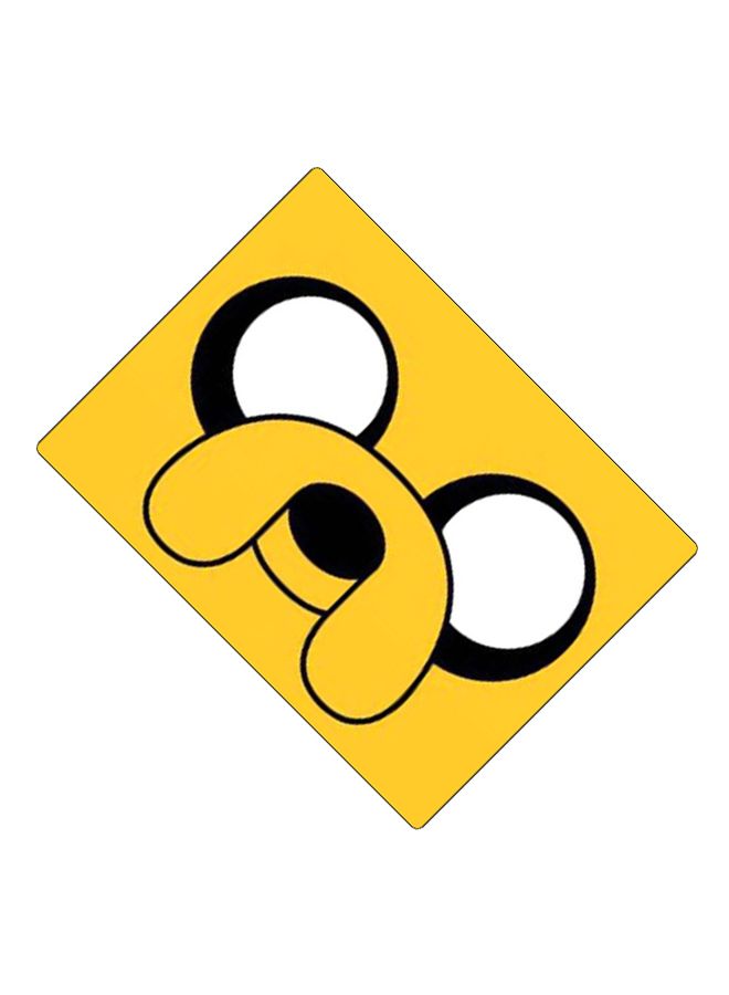 بي بي لوحة ماوس ألعاب بتصميم مضادة للانزلاق وبنمط مطبوع أصفر/أبيض/أسود - Image 2