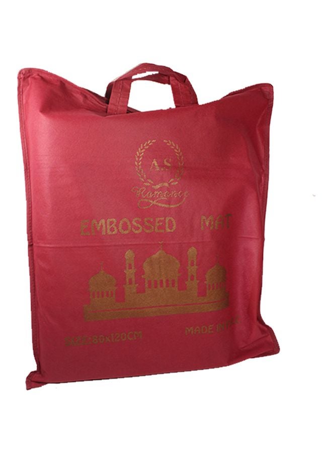 سجادة صلاة من البوليستر أحمر 120x80سم - Image 2