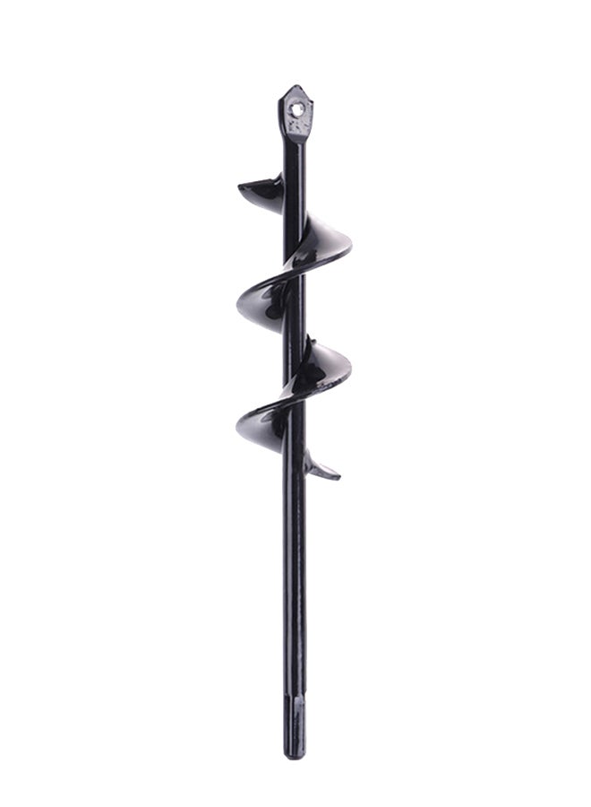 Electric Earth Auger Spiral Drill Bit Black