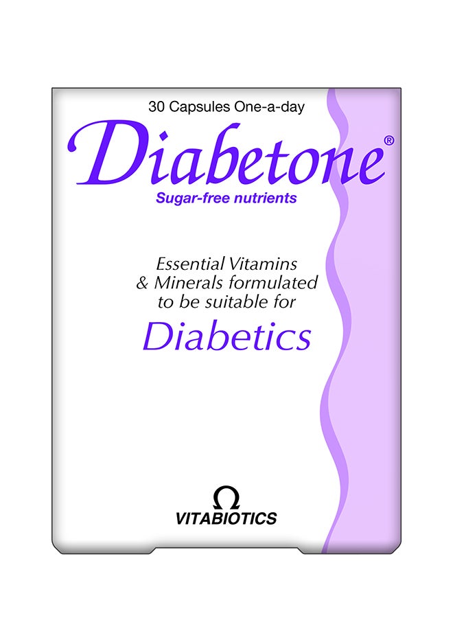 Vitabiotics Diabetone Dietary Supplement - 30 Capsules