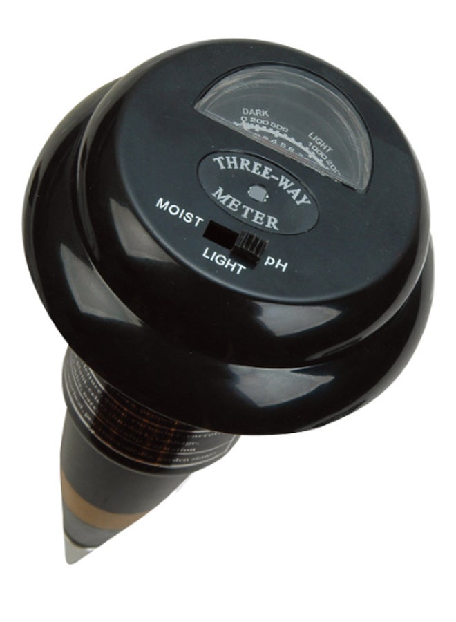 Generic 3-In-1 Soil PH Moisture Meter Black/Brown  - Image 1