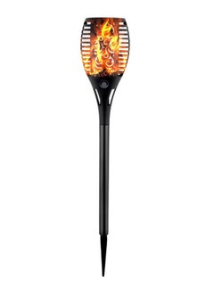Generic Solar Flickering Outdoor Landscape Garden Lawn Lamp Black/Orange  - Image 1