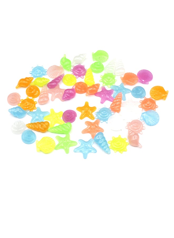 مجموعة أحجار صخرية ملونة لحوض السمك مكونة من 60 قطعة متعدد الألوان - Image 1