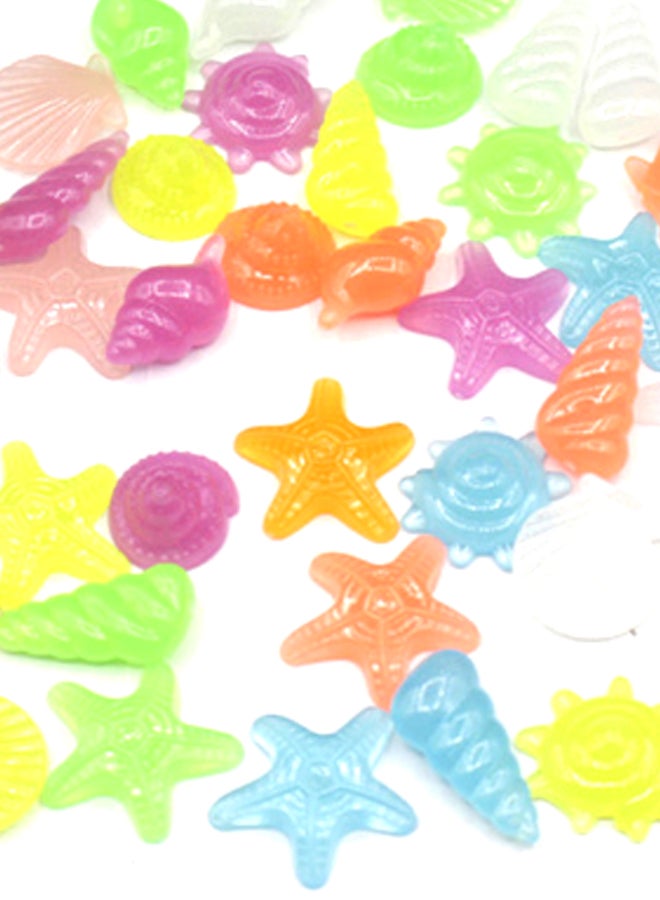 مجموعة أحجار صخرية ملونة لحوض السمك مكونة من 60 قطعة متعدد الألوان - Image 2