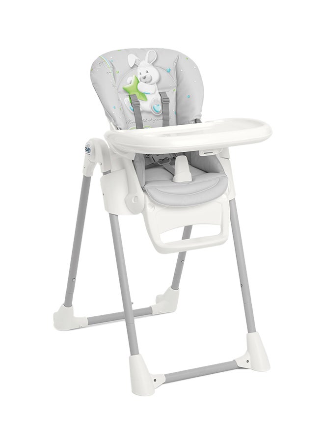 cam Pappananna Foldable High Chair - White/Grey  - Image 1
