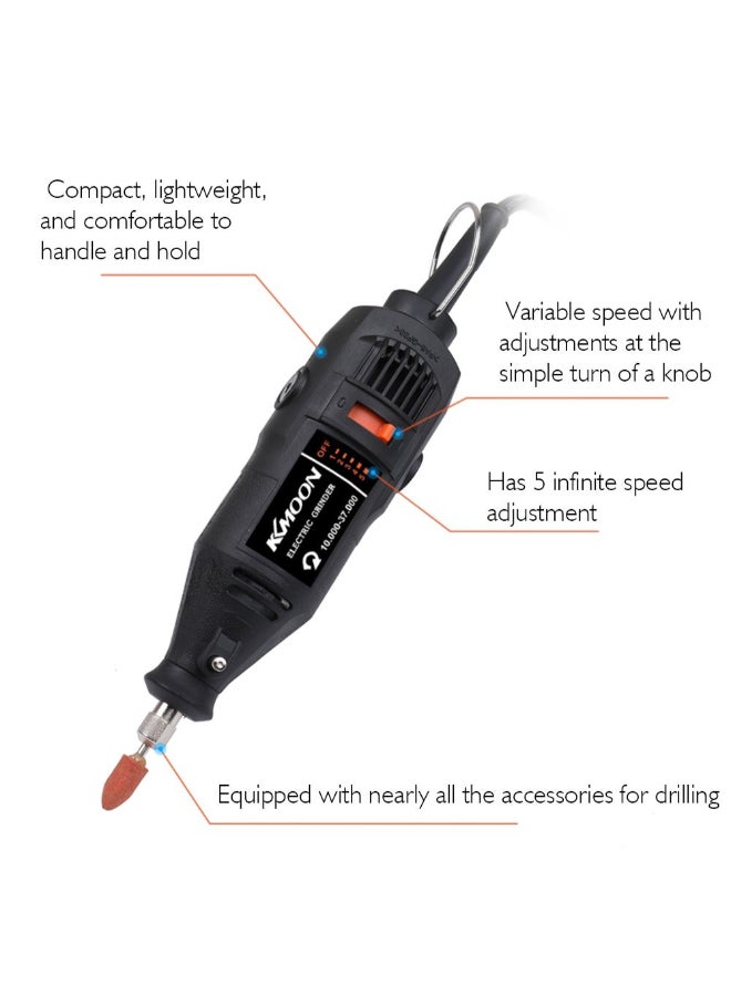 Mini Portable Handheld Electric Grinding Tool Set Multicolour 17cm  - Image 3