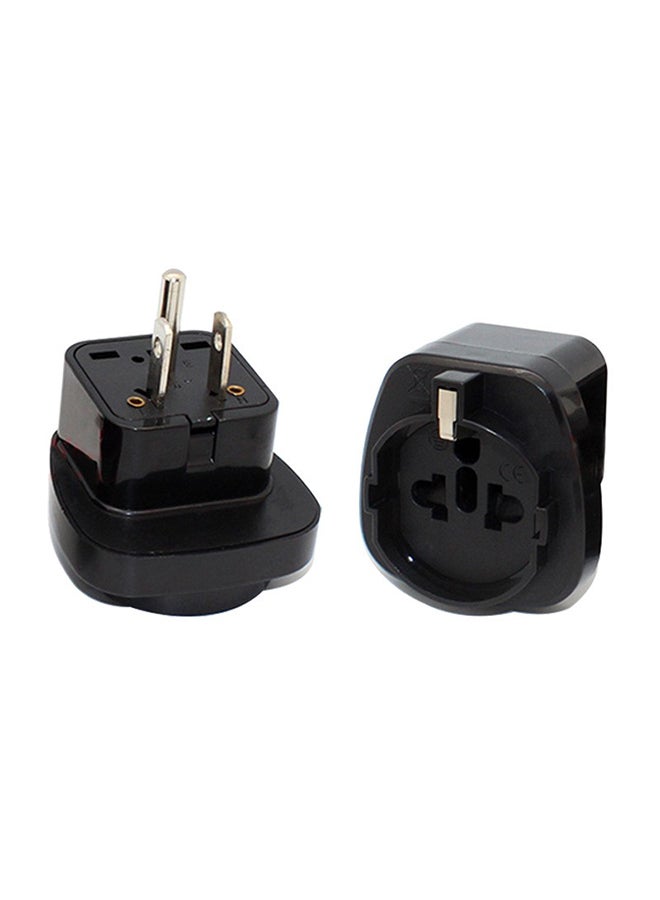 Travel Universal Plug Adapter Socket Black 6centimeter  - Image 1