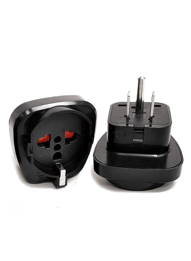 Travel Universal Plug Adapter Socket Black 6centimeter  - Image 2