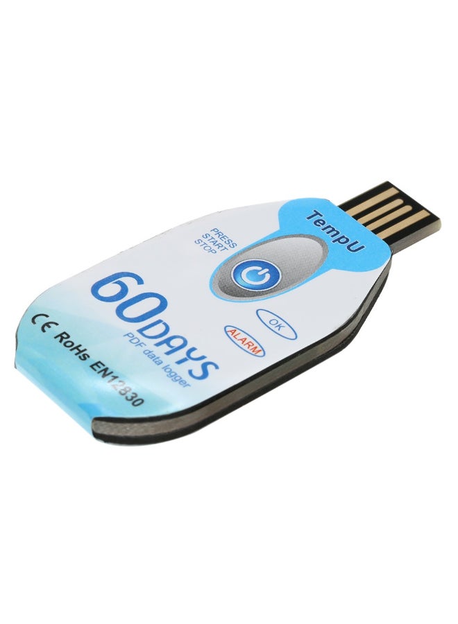 Generic - Waterproof USB 2.0 PDF Disposable Temperature Data Logger White/Blue 10centimeter - Image 1