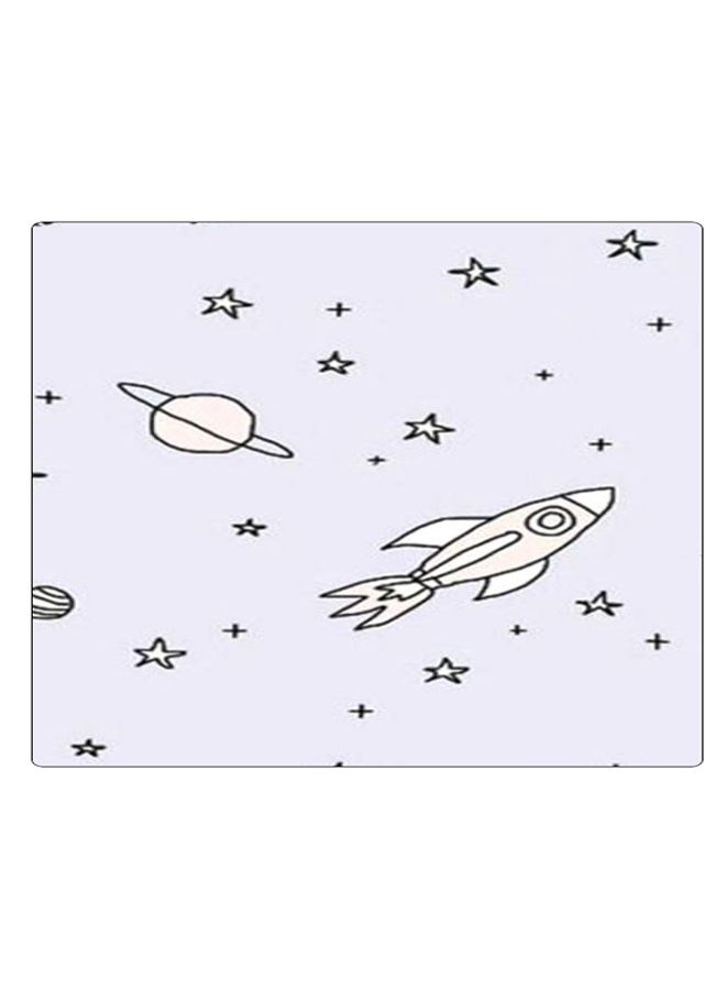 بي بي لوحة ماوس ألعاب بتصميم مضادة للانزلاق وبنمط مطبوع الأرجواني/ الوردي/ الأسود - Image 1