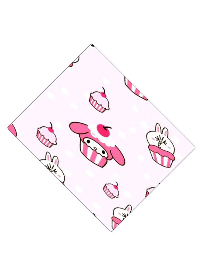 BP Printed Anti-Slip Gaming Mouse Pad Pink/White/Black - Image 2
