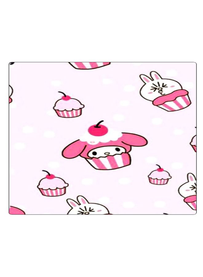 BP Printed Anti-Slip Gaming Mouse Pad Pink/White/Black - Image 1
