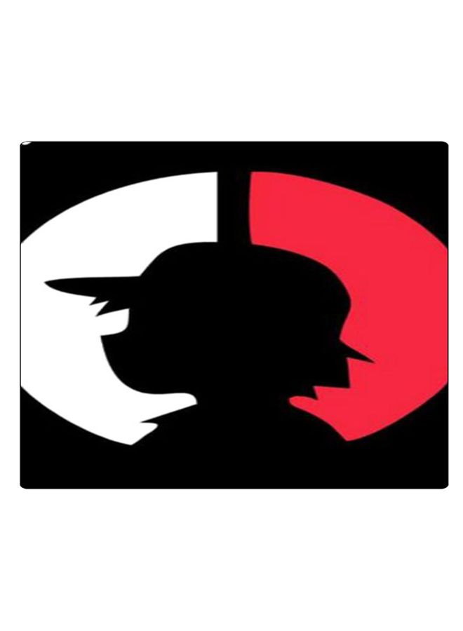 BP Printed Anti-Slip Gaming Mouse Pad Black/White/Red - Image 1