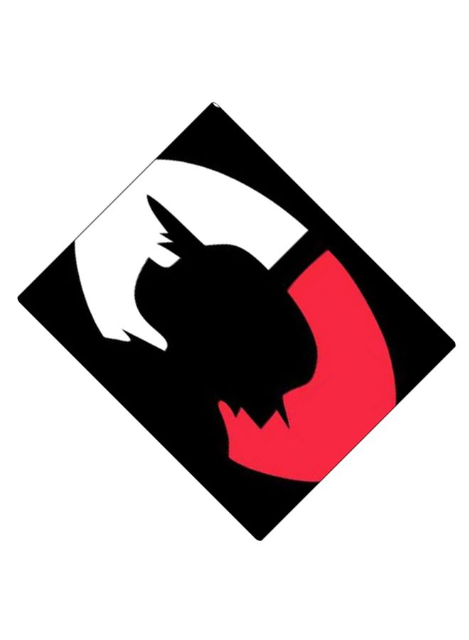 BP Printed Anti-Slip Gaming Mouse Pad Black/White/Red - Image 2