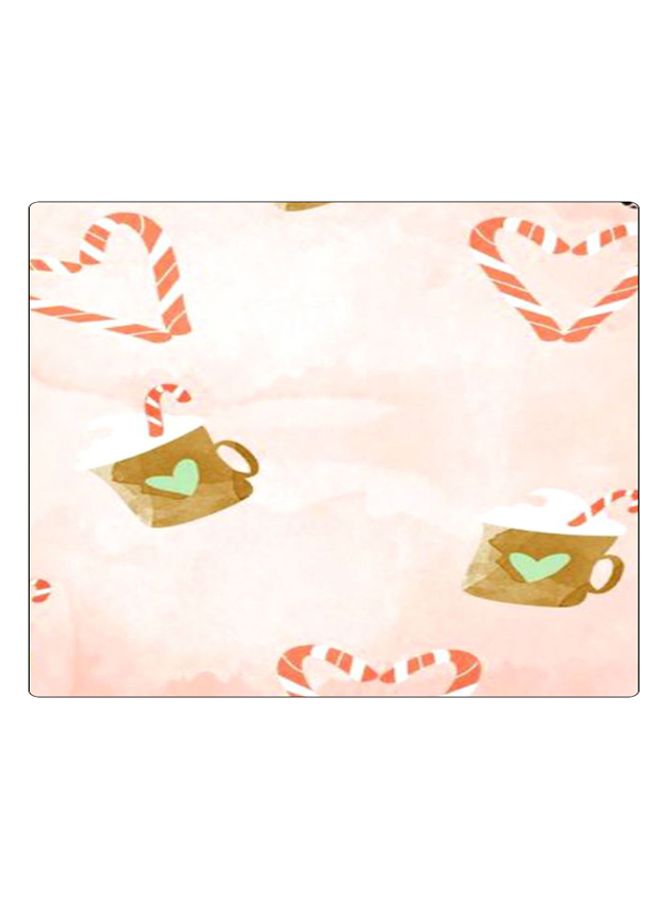 BP Printed Anti-Slip Gaming Mouse Pad Pink/White/Brown - Image 1