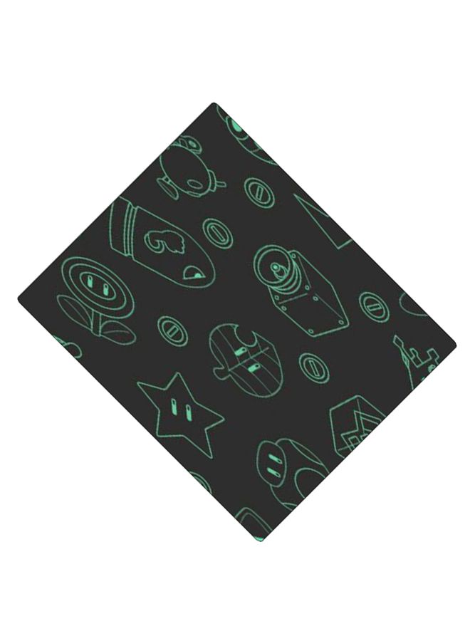 BP Printed Anti-Slip Gaming Mouse Pad Black/Green - Image 2