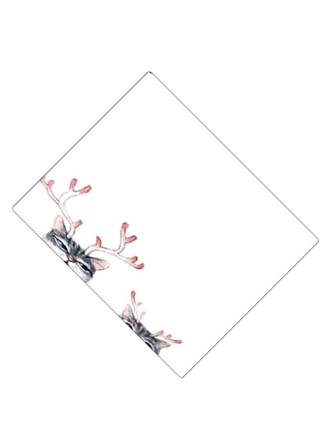 BP Printed Anti-Slip Gaming Mouse Pad White/Brown/Grey - Image 2