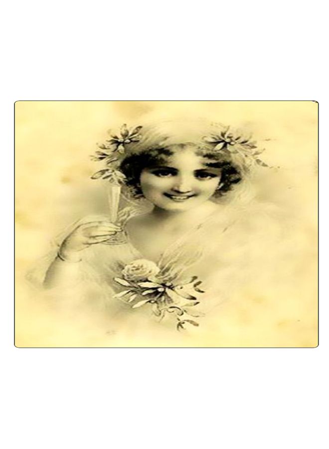 بي بي لوحة ماوس ألعاب بتصميم مضادة للانزلاق وبنمط مطبوع أصفر/أسود - Image 1