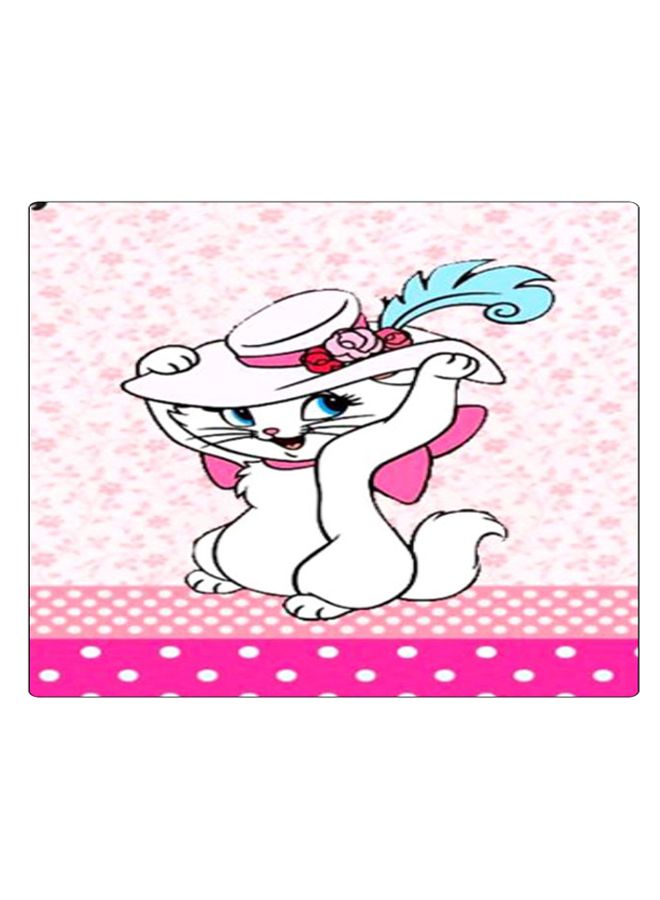 BP Printed Anti-Slip Gaming Mouse Pad Pink/White/Blue - Image 1