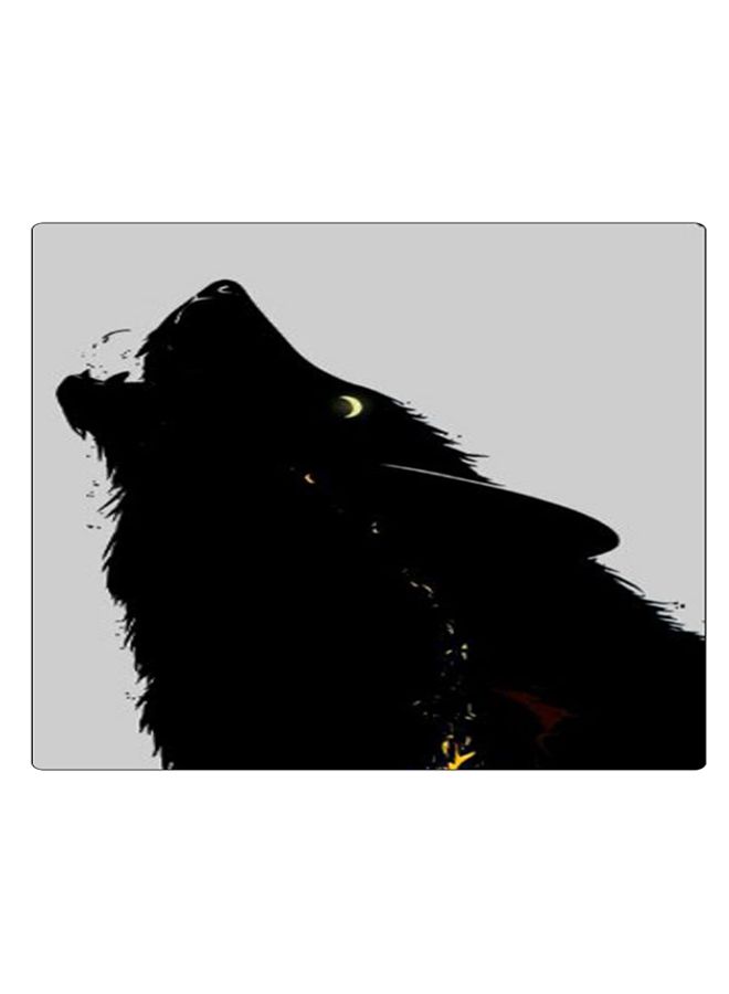 BP Printed Anti-Slip Gaming Mouse Pad Grey/Black/Yellow - Image 1
