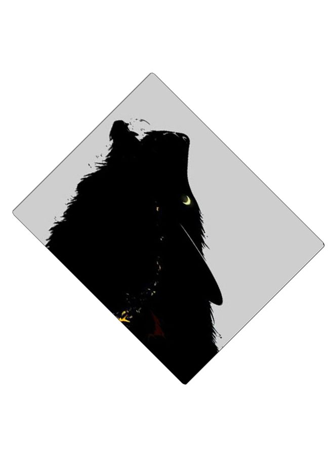 BP Printed Anti-Slip Gaming Mouse Pad Grey/Black/Yellow - Image 2