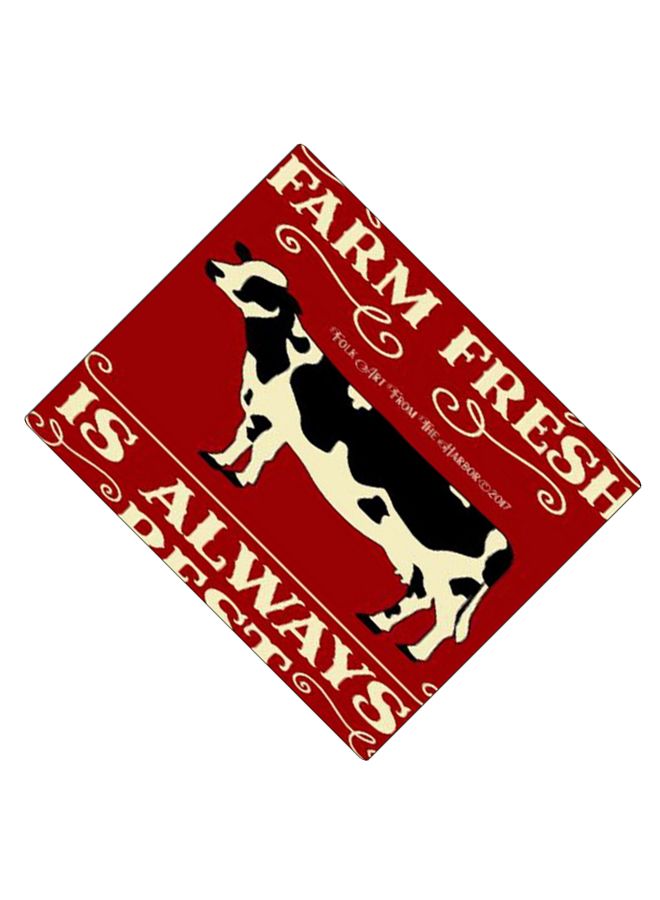 BP Printed Anti-Slip Gaming Mouse Pad Red/Beige/Black - Image 2