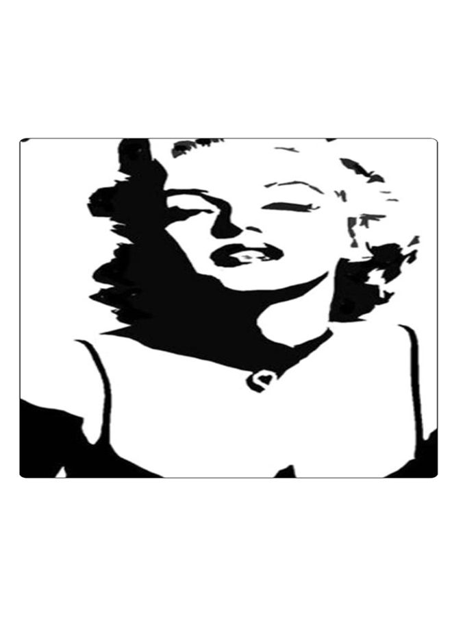 BP Printed Anti-Slip Gaming Mouse Pad Black/White - Image 1