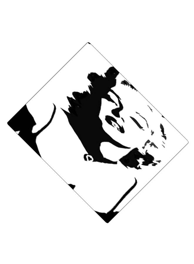 BP Printed Anti-Slip Gaming Mouse Pad Black/White - Image 2