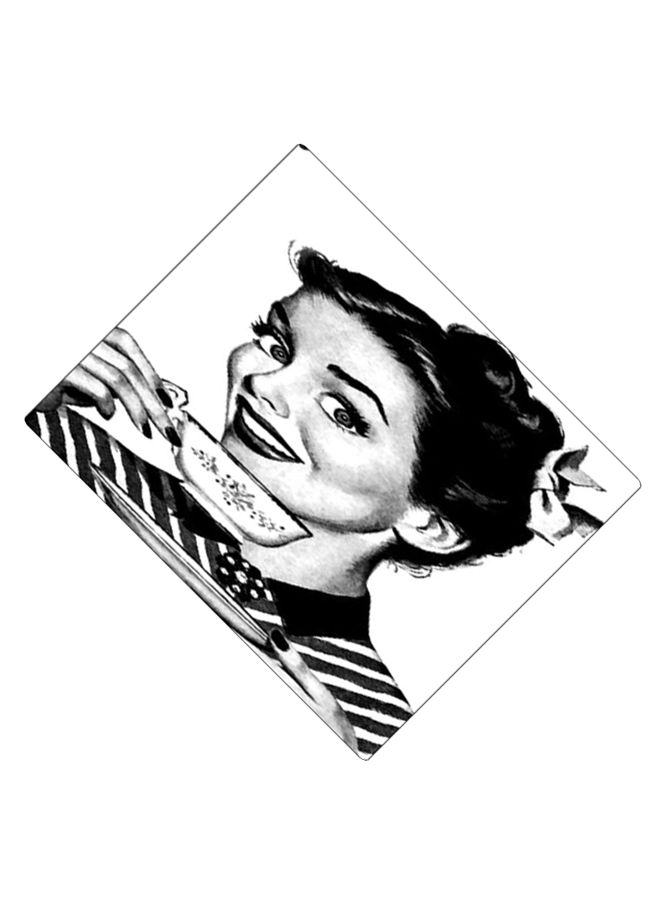 BP Printed Anti-Slip Gaming Mouse Pad White/Black - Image 2