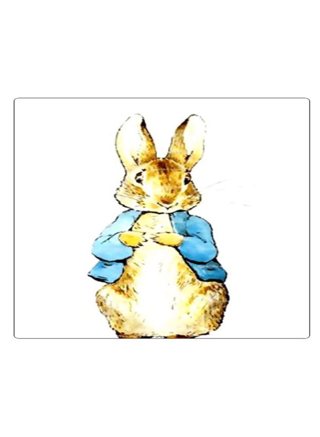 BP Printed Anti-Slip Gaming Mouse Pad White/Brown/Blue - Image 1