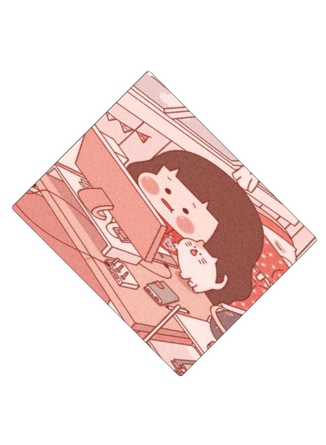 BP Printed Anti-Slip Gaming Mouse Pad Pink/Brown/Blue - Image 2