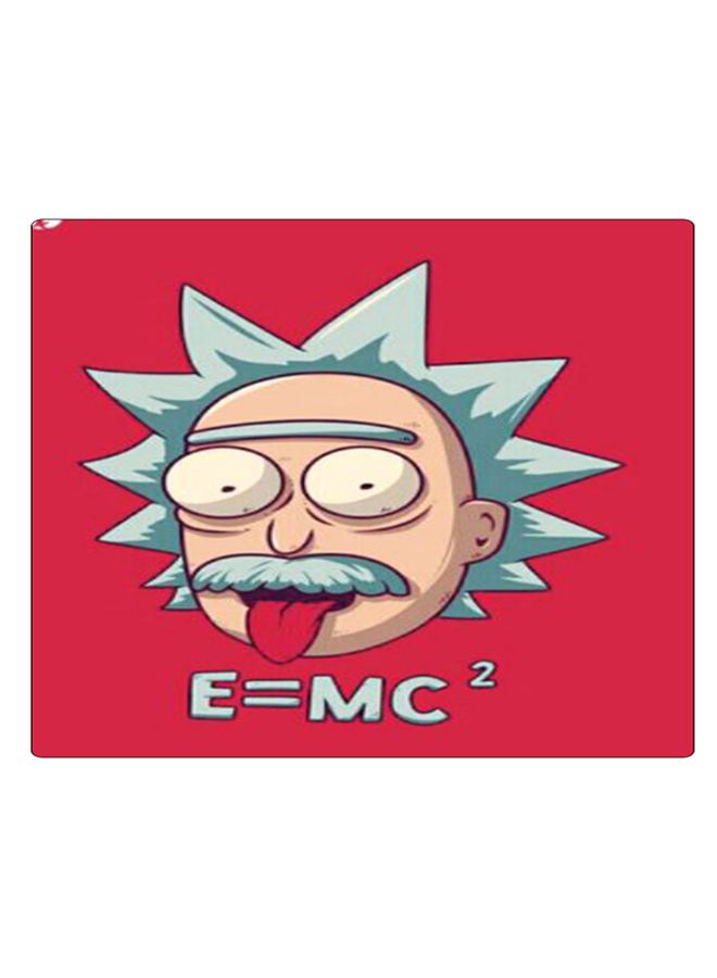 BP Printed Anti-Slip Gaming Mouse Pad Light Blue/Brown/Red - Image 1