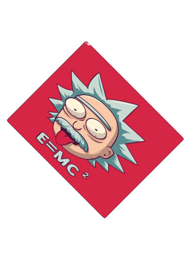 BP Printed Anti-Slip Gaming Mouse Pad Light Blue/Brown/Red - Image 2