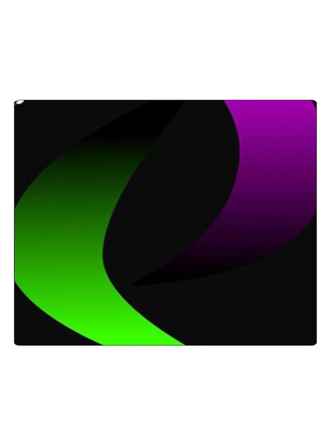 BP Printed Anti-Slip Gaming Mouse Pad Black/Green/Purple  - Image 1