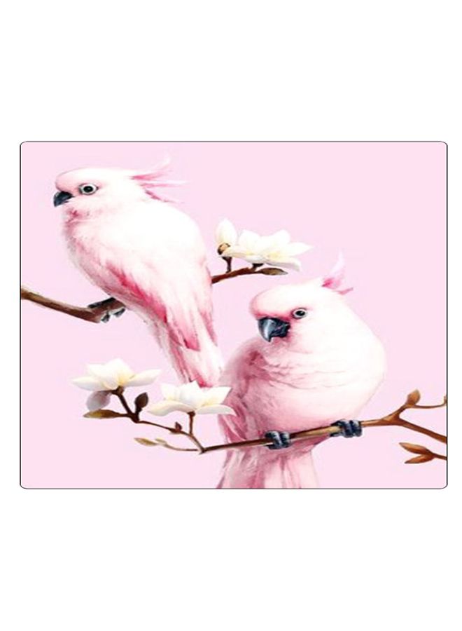 BP Printed Anti-Slip Gaming Mouse Pad Pink/White/Brown - Image 1