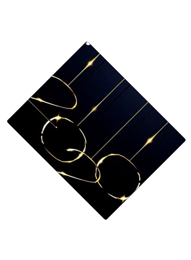 بي بي لوحة ماوس ألعاب بتصميم مضادة للانزلاق وبنمط مطبوع أسود/ذهبي - Image 2