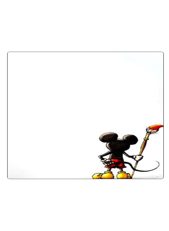 BP Printed Anti-Slip Gaming Mouse Pad White/Black/Red - Image 1