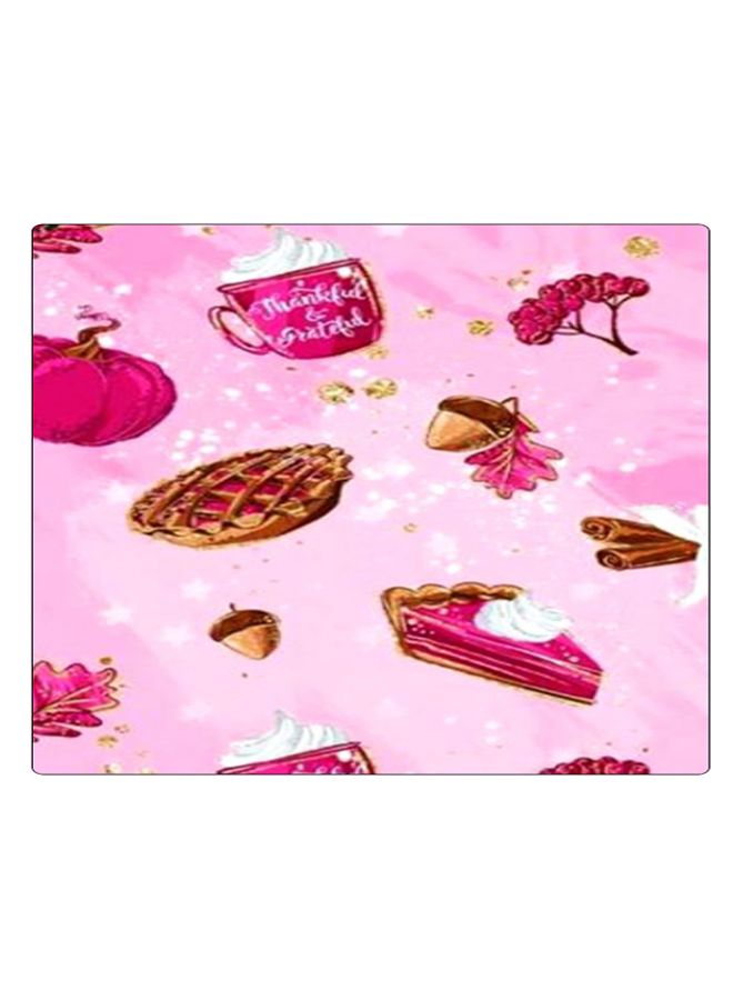 BP Printed Anti-Slip Gaming Mouse Pad Pink/White/Brown - Image 1
