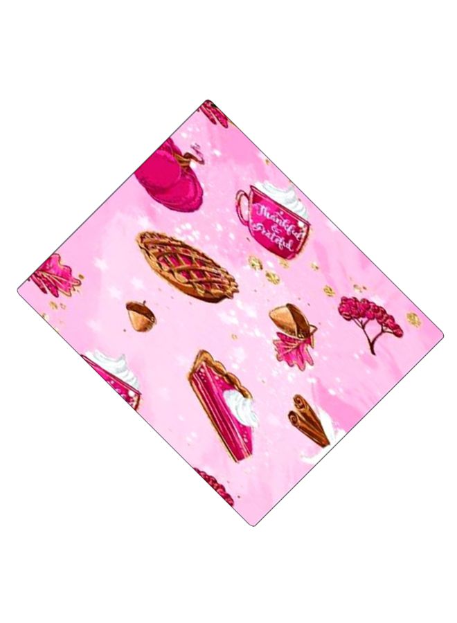 BP Printed Anti-Slip Gaming Mouse Pad Pink/White/Brown - Image 2