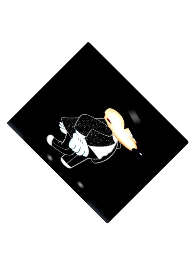 BP Printed Anti-Slip Gaming Mouse Pad Black/White/Beige - Image 2